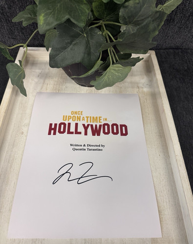 Quentin tarantino signed - signed, "once