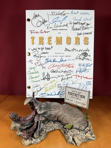Tremors script signed - tremors, signed-