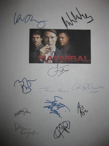 Hannibal signed script x11 - signed, tv