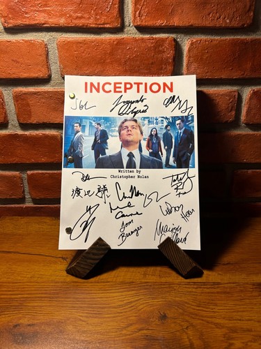 Inception movie signed - inception,
