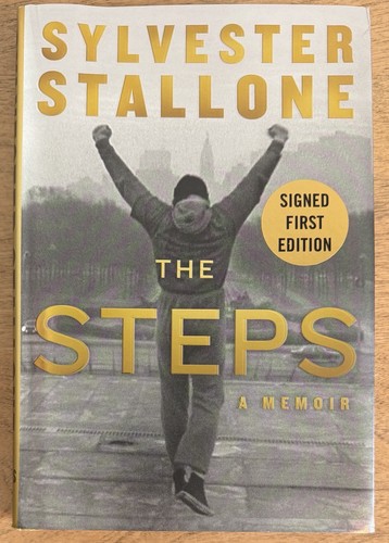 Sylvester stallone signed book - signed,