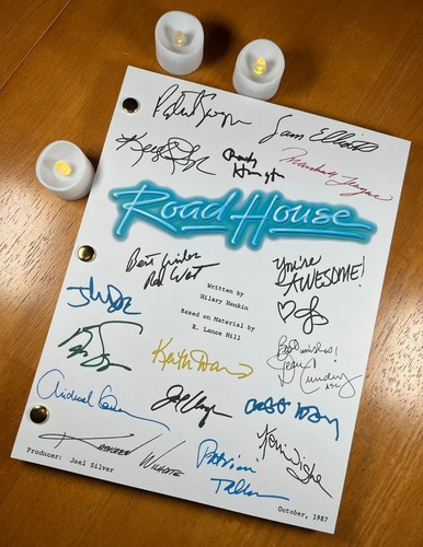 Road house script - road, signed-