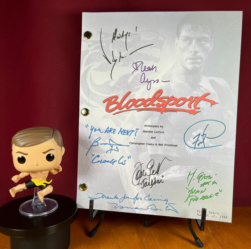 Bloodsport script signed - bloodsport,