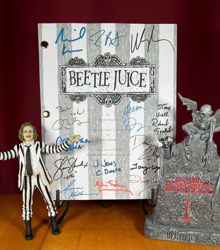 Beetlejuice script signed - beetlejuice,