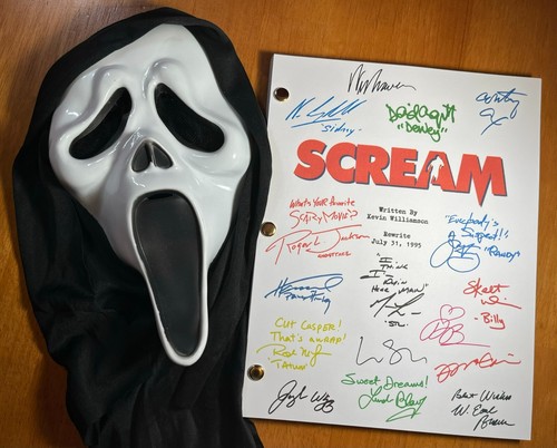 Scream script signed - scream, signed-