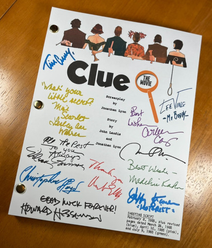 Clue the movie - clue:, signed-