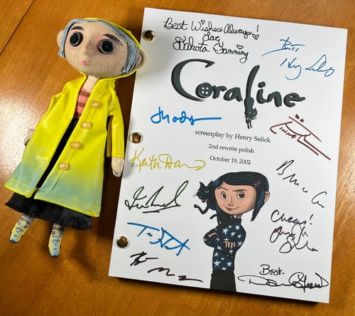 Coraline script signed - coraline, signed-