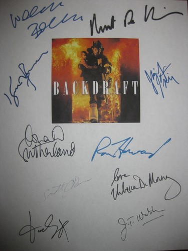 Backdraft signed film script - backdraft,
